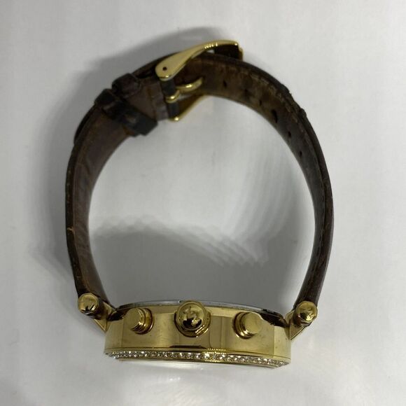 Michael Kors Parker MK2249 Women's Brown Leather Analog Dial Quartz Watch VK715 - Picture 8 of 12